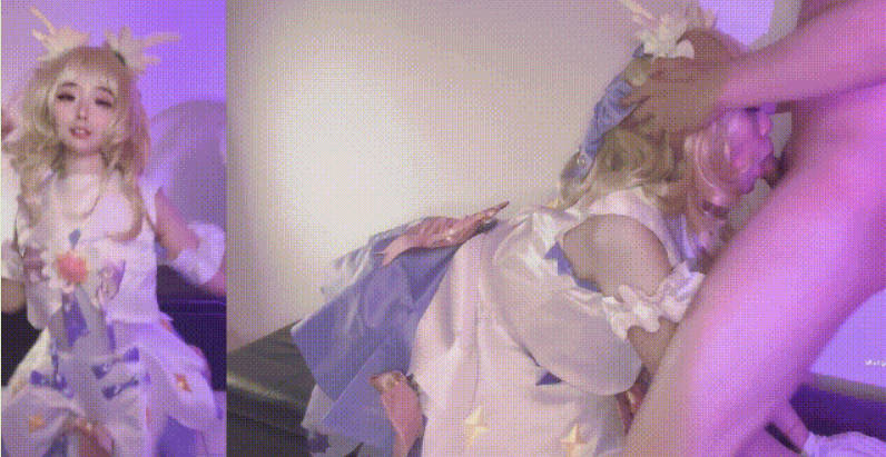 极品嫩妹舞啪福利姬【贝璃珞】最新露脸作品，中华娘的才艺，狂吞前辈的精液打气加油(2V)